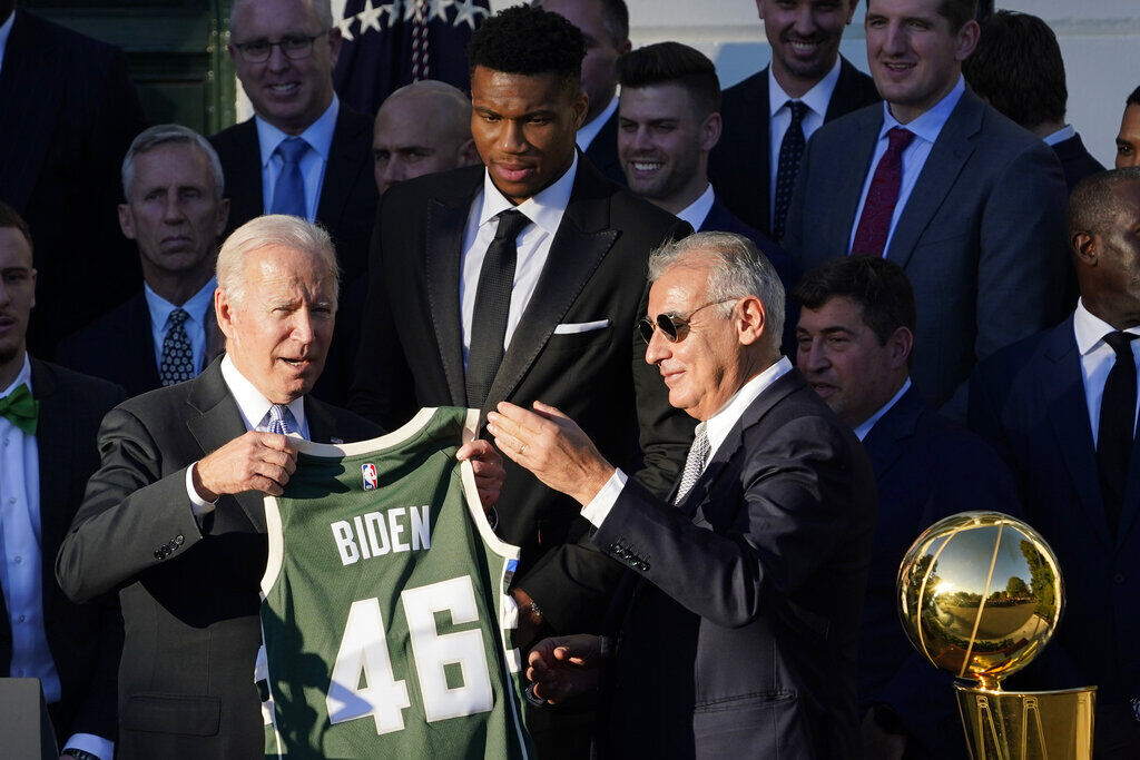 Biden Milwaukee Bucks